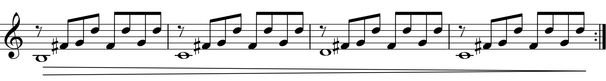 Esercizio 24 con indicazione grafica di diminuendo