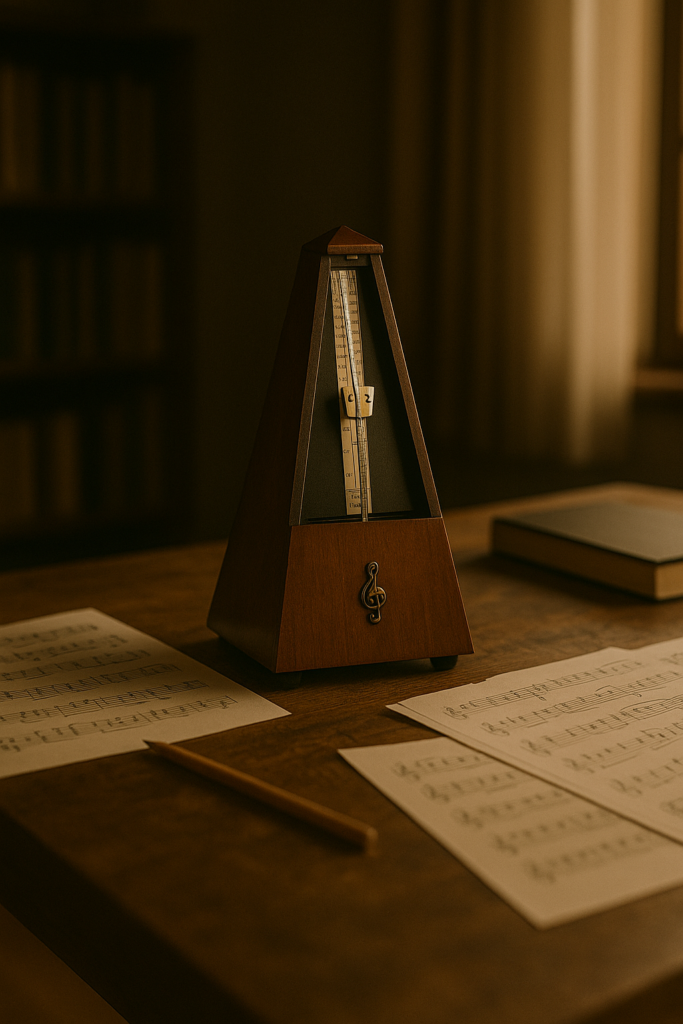 Il metronomo nello studio musicale