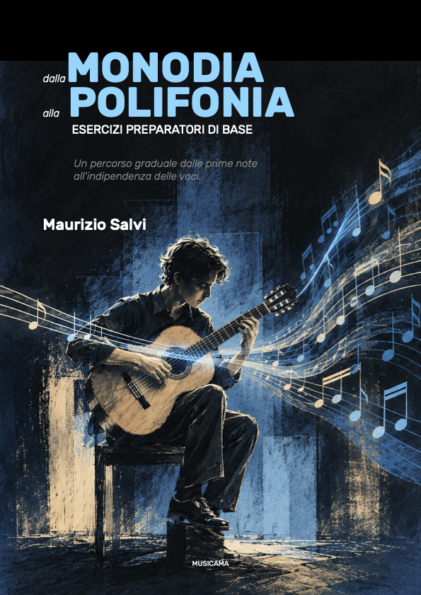 Copertina del metodo Dalla Monodia alla Polifonia di Maurizio Salvi